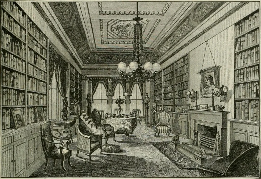 An illustration from Narrative and critical history of America, 1884, leaf 608
