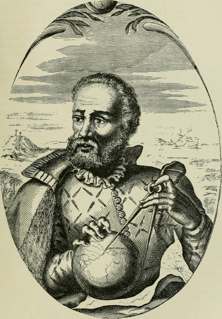 An illustration from Narrative and critical history of America, 1884, leaf 626