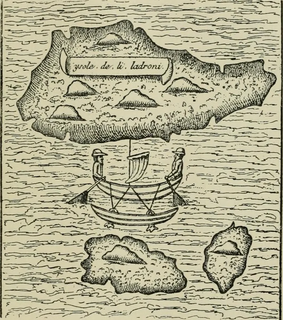 An illustration from Narrative and critical history of America, 1884, leaf 642