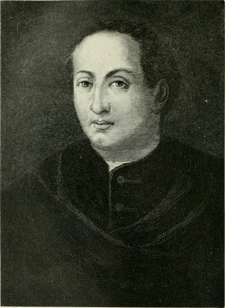 An illustration from Narrative and critical history of America, 1884, leaf 99