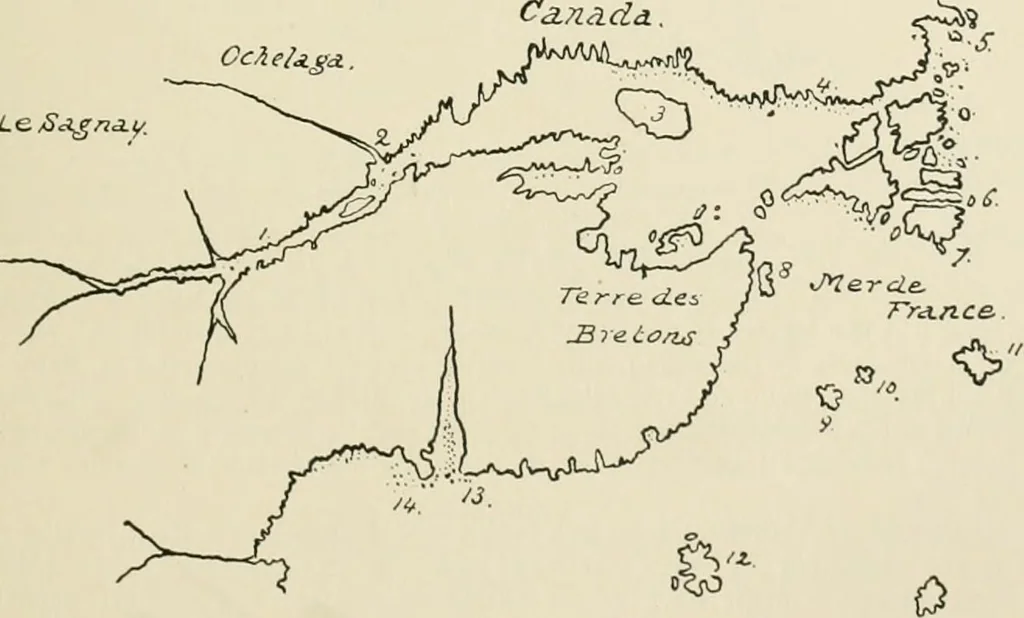 An illustration from Narrative and critical history of America, 1884, leaf 132