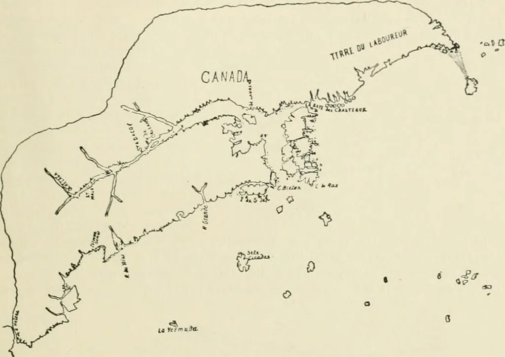 An illustration from Narrative and critical history of America, 1884, leaf 136