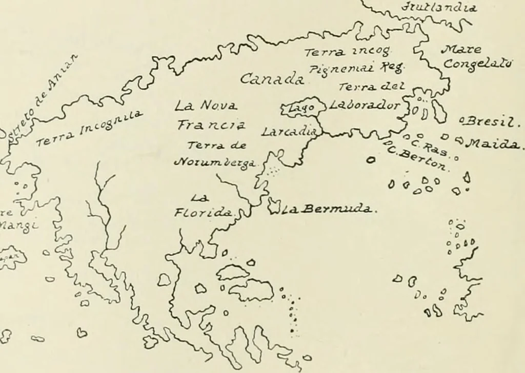 An illustration from Narrative and critical history of America, 1884, leaf 143