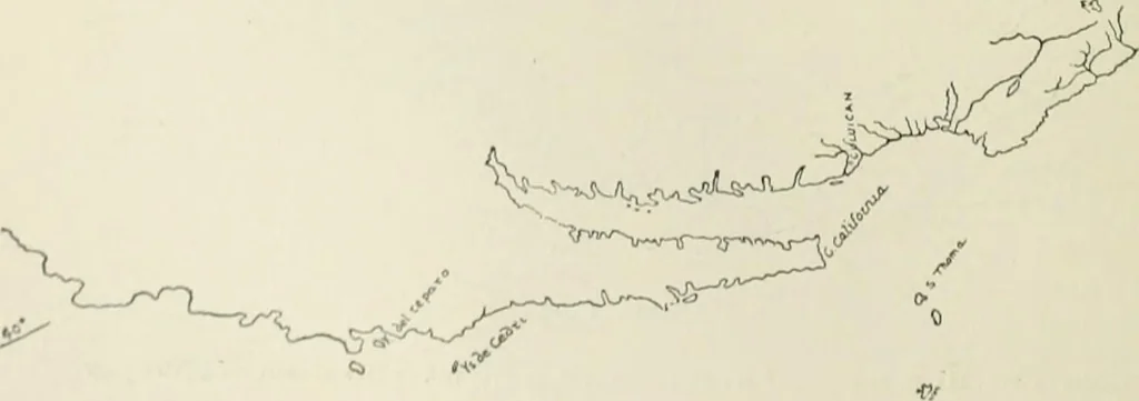 An illustration from Narrative and critical history of America, 1884, leaf 145
