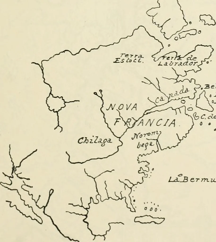 An illustration from Narrative and critical history of America, 1884, leaf 146