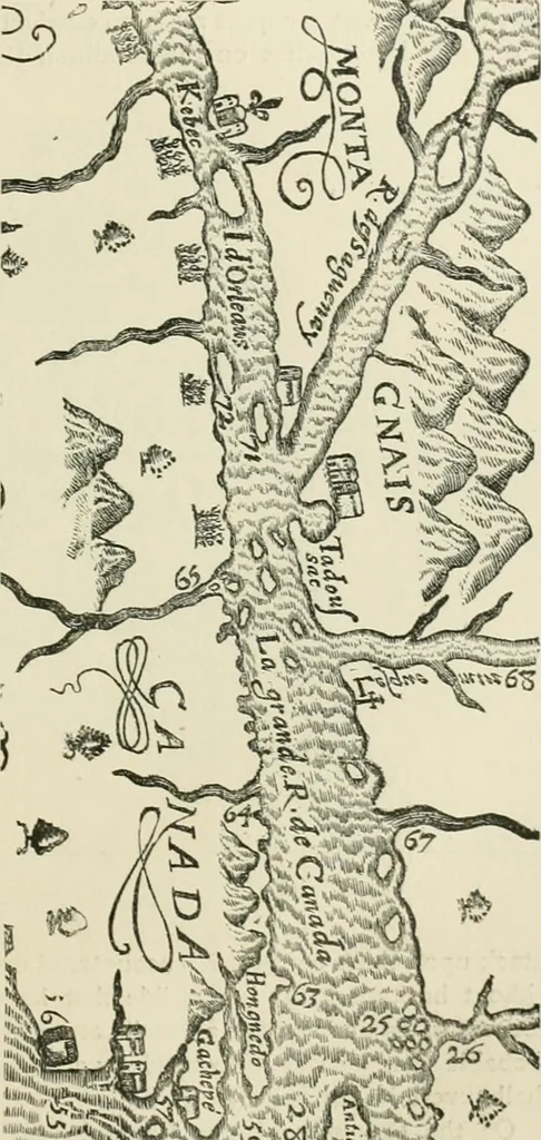 An illustration from Narrative and critical history of America, 1884, leaf 164