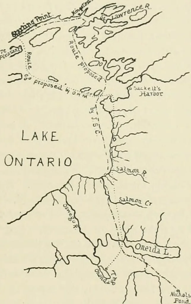 An illustration from Narrative and critical history of America, 1884, leaf 172