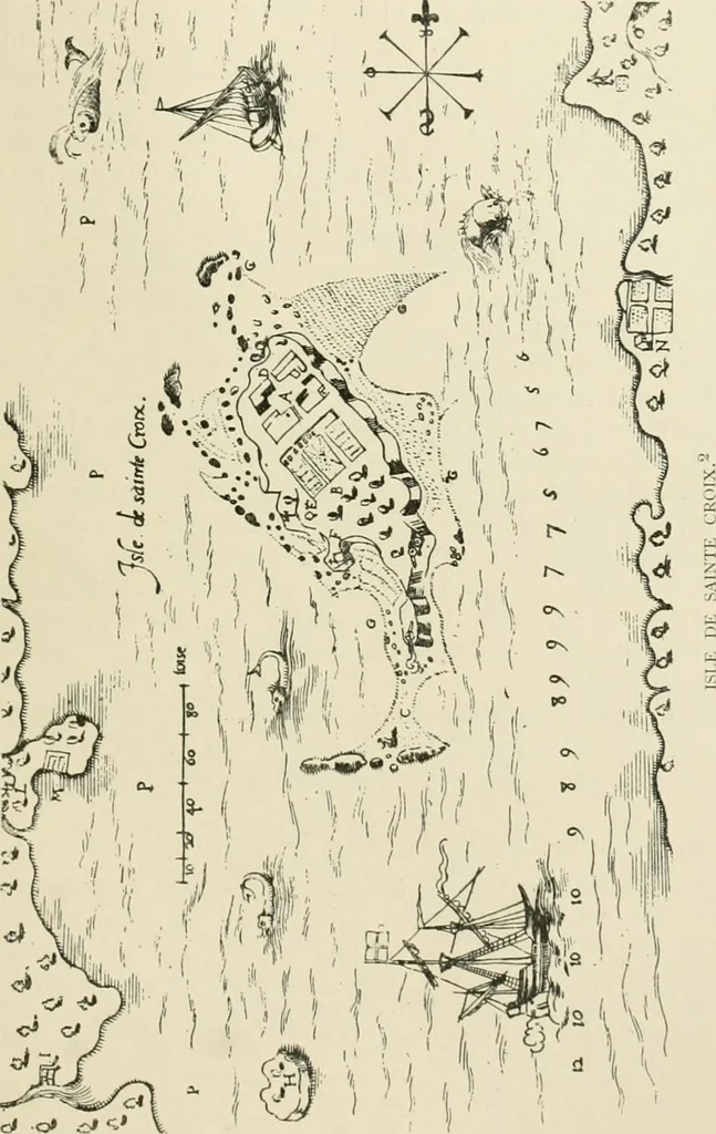 An illustration from Narrative and critical history of America, 1884, leaf 184