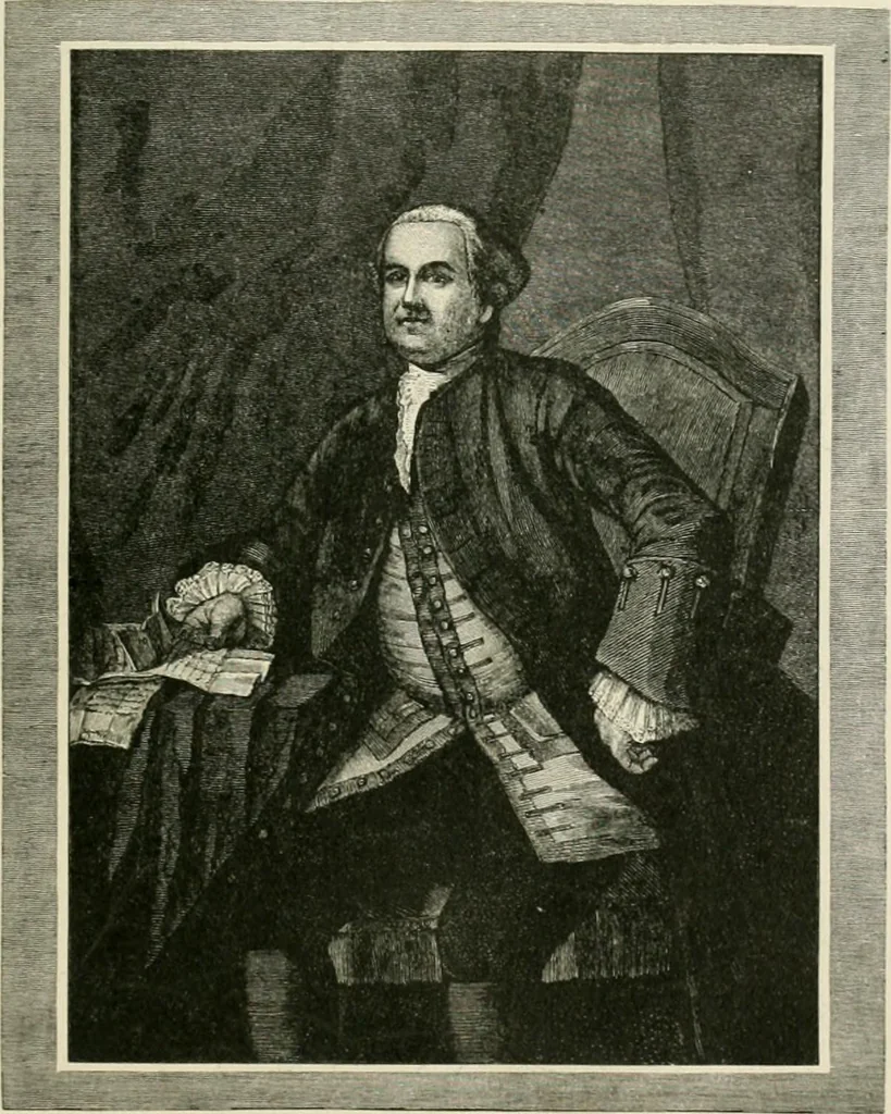 An illustration from Narrative and critical history of America, 1884, leaf 194