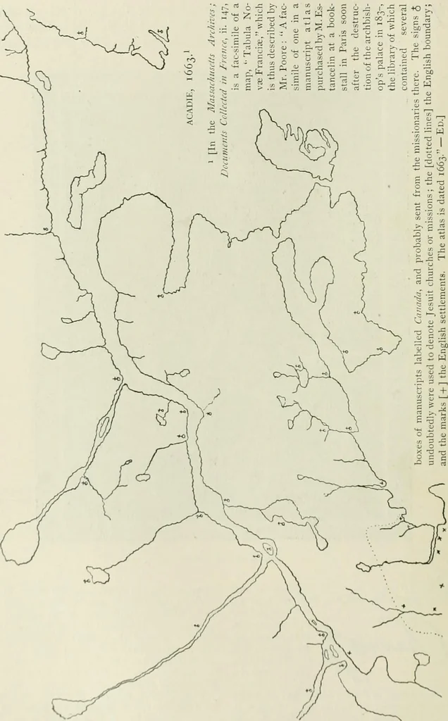 An illustration from Narrative and critical history of America, 1884, leaf 195