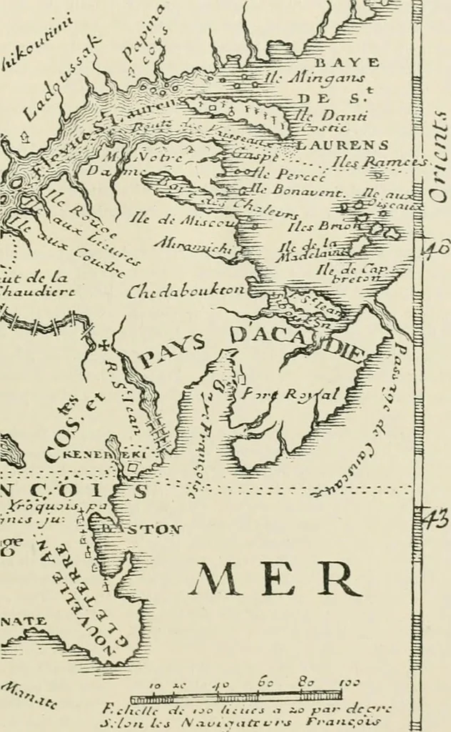 An illustration from Narrative and critical history of America, 1884, leaf 200