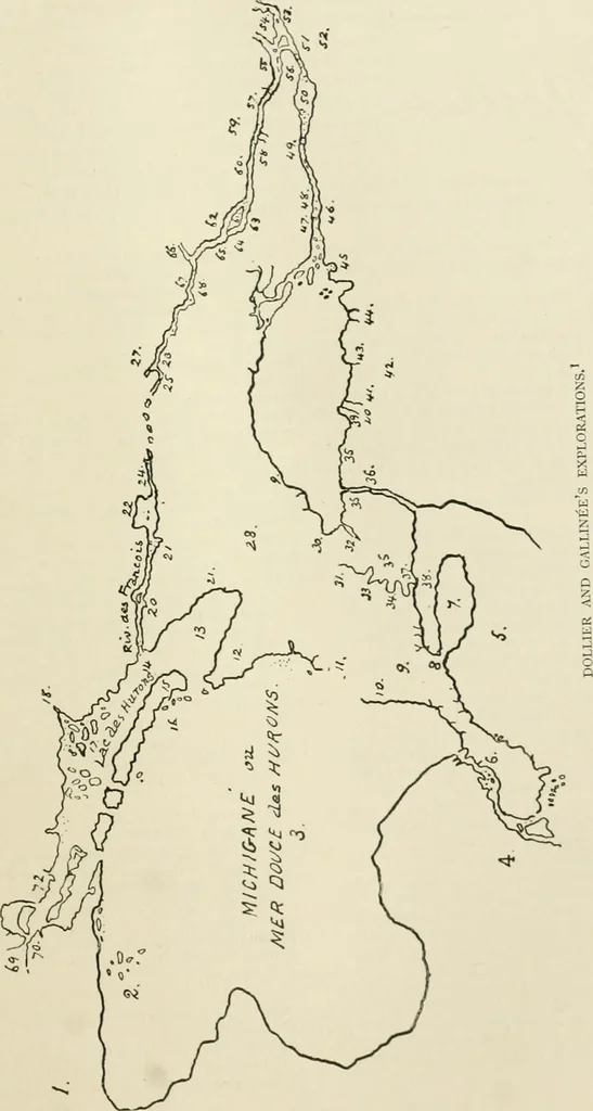 An illustration from Narrative and critical history of America, 1884, leaf 250