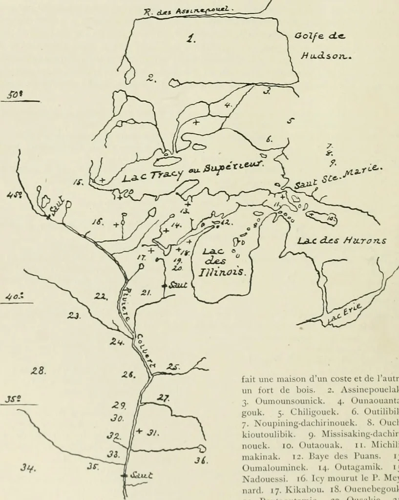 An illustration from Narrative and critical history of America, 1884, leaf 253
