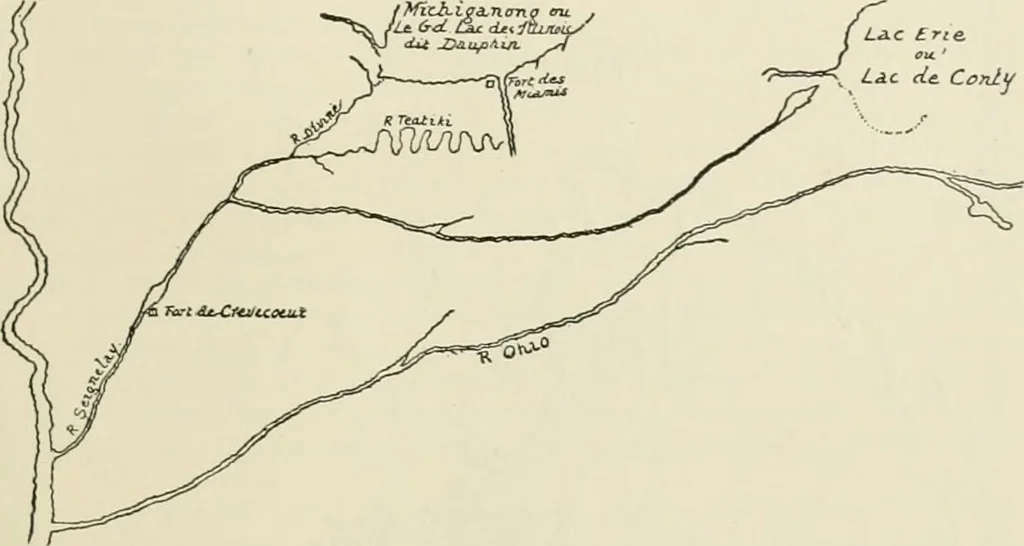 An illustration from Narrative and critical history of America, 1884, leaf 274