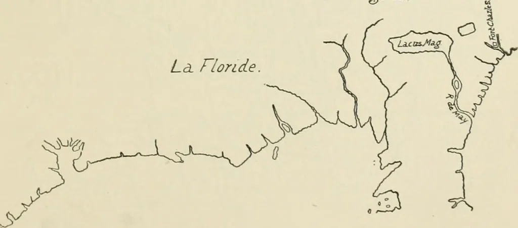 An illustration from Narrative and critical history of America, 1884, leaf 274