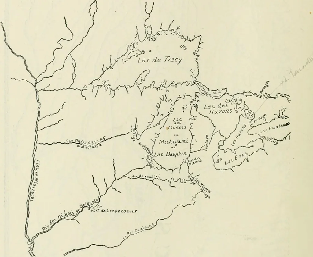 An illustration from Narrative and critical history of America, 1884, leaf 279