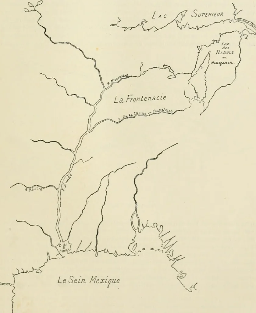 An illustration from Narrative and critical history of America, 1884, leaf 282