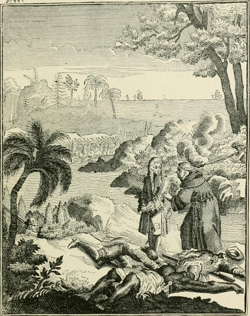 An illustration from Narrative and critical history of America, 1884, leaf 290