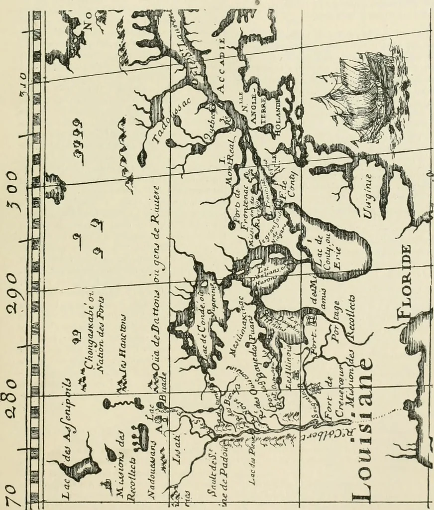 An illustration from Narrative and critical history of America, 1884, leaf 296