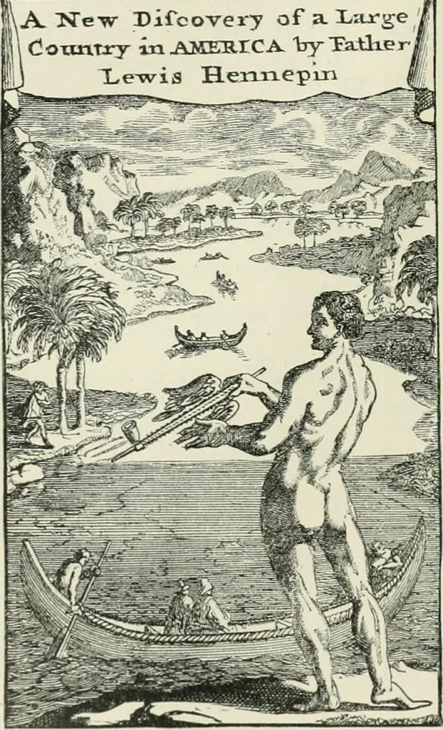 An illustration from Narrative and critical history of America, 1884, leaf 303