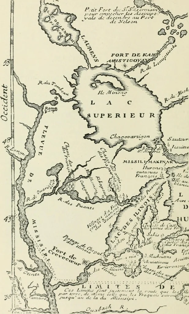 An illustration from Narrative and critical history of America, 1884, leaf 305