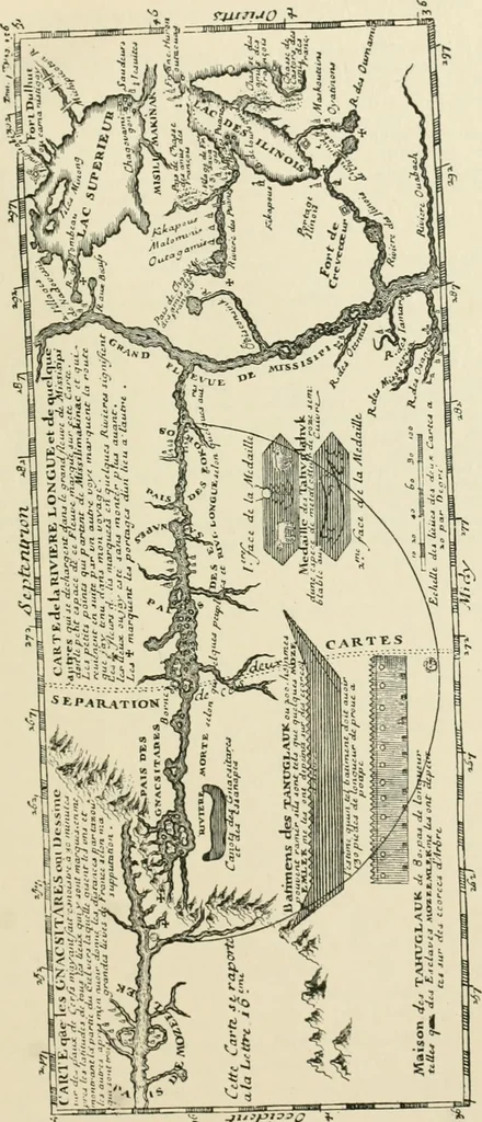 An illustration from Narrative and critical history of America, 1884, leaf 308