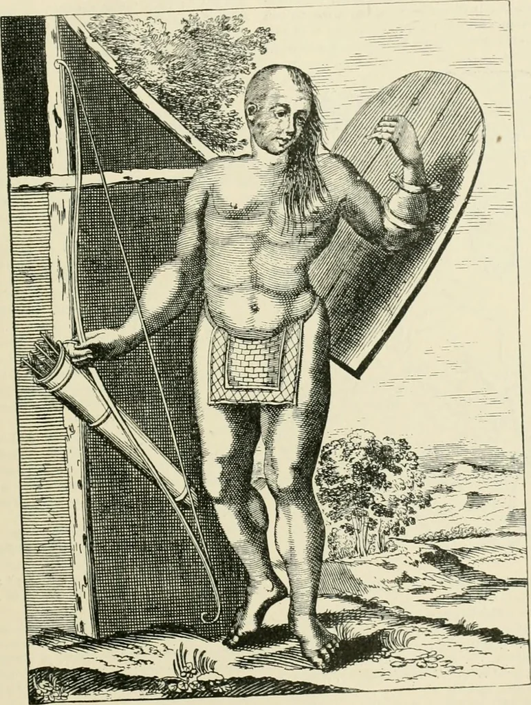 An illustration from Narrative and critical history of America, 1884, leaf 344