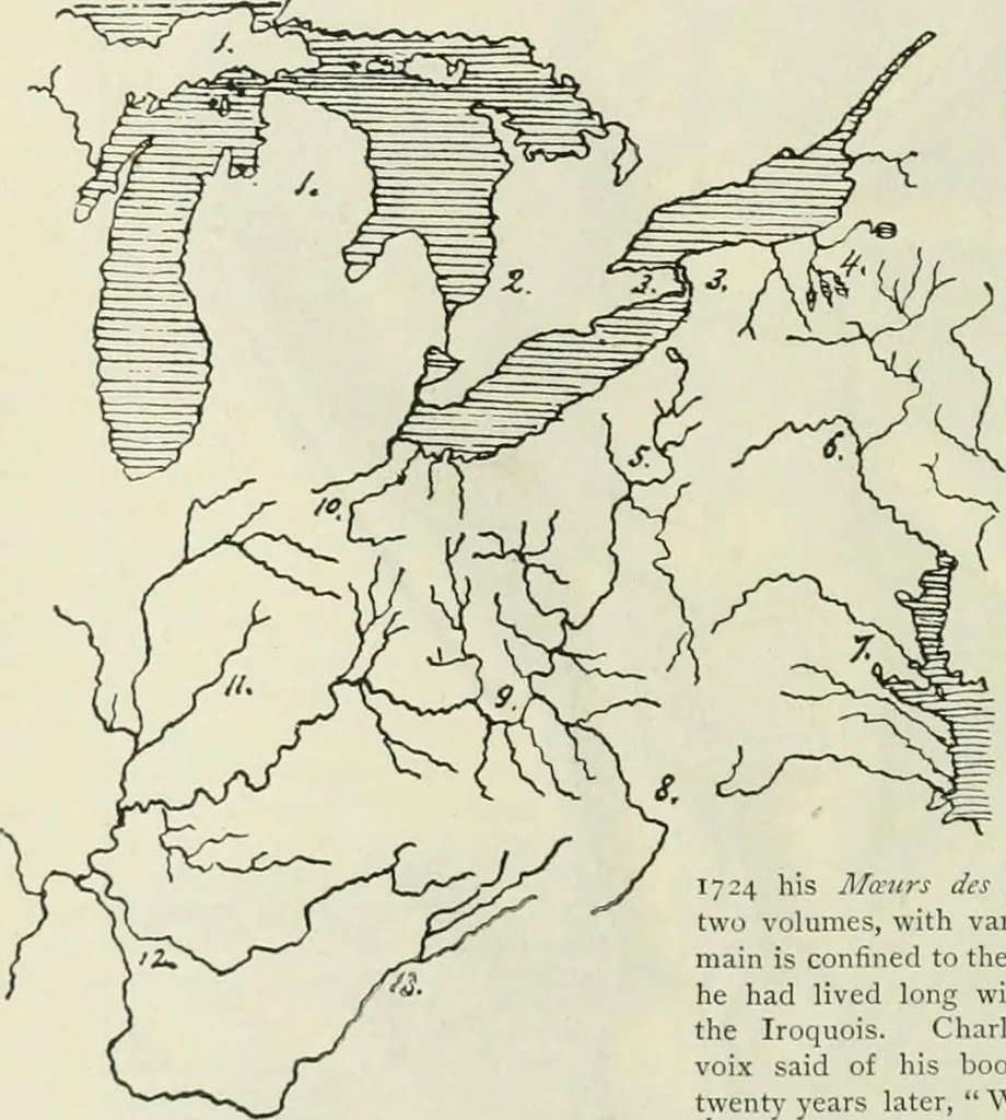 An illustration from Narrative and critical history of America, 1884, leaf 345