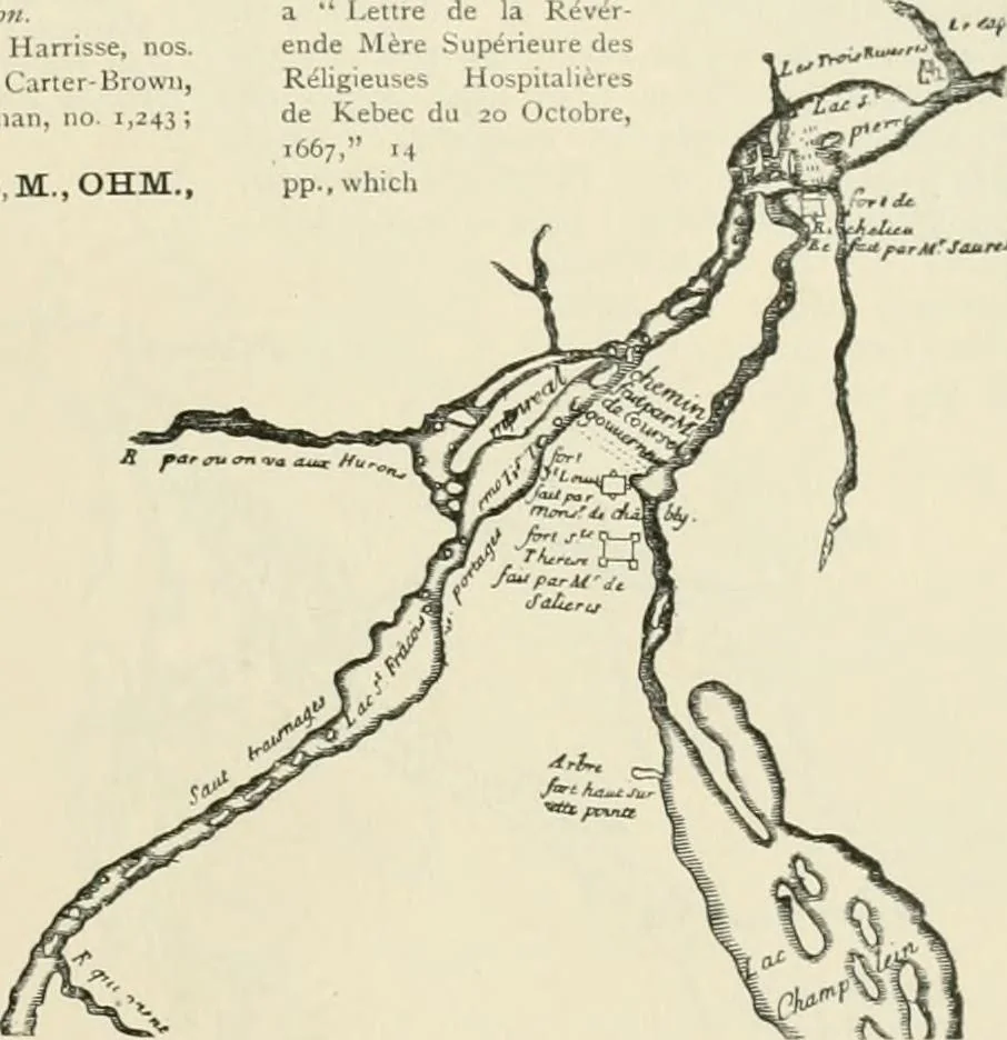 An illustration from Narrative and critical history of America, 1884, leaf 358