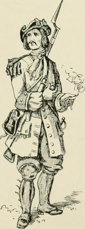 An illustration from Narrative and critical history of America, 1884, leaf 416