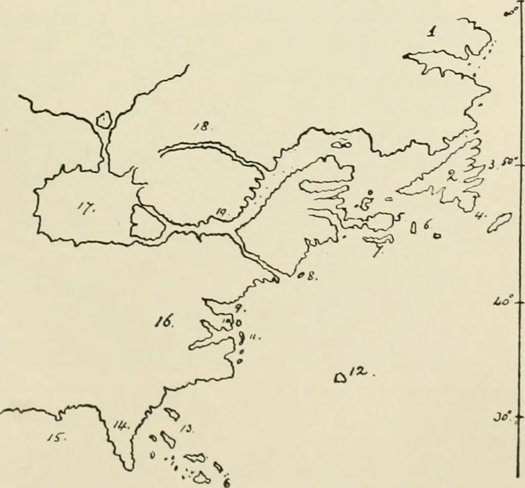 An illustration from Narrative and critical history of America, 1884, leaf 428