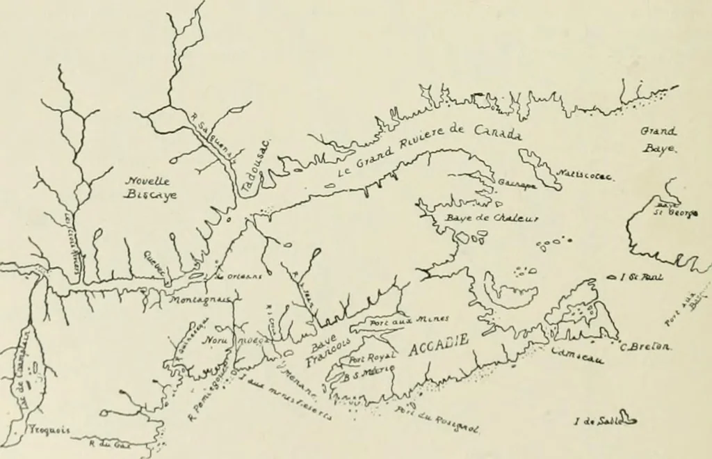 An illustration from Narrative and critical history of America, 1884, leaf 435
