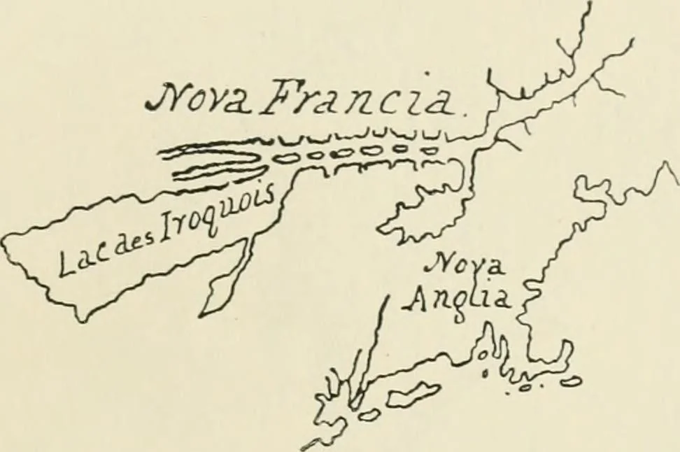 An illustration from Narrative and critical history of America, 1884, leaf 436