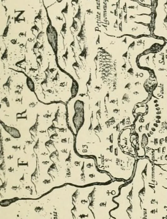 An illustration from Narrative and critical history of America, 1884, leaf 438
