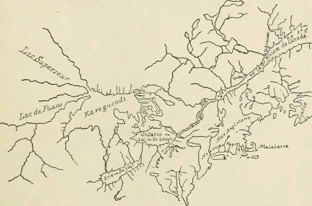 An illustration from Narrative and critical history of America, 1884, leaf 442