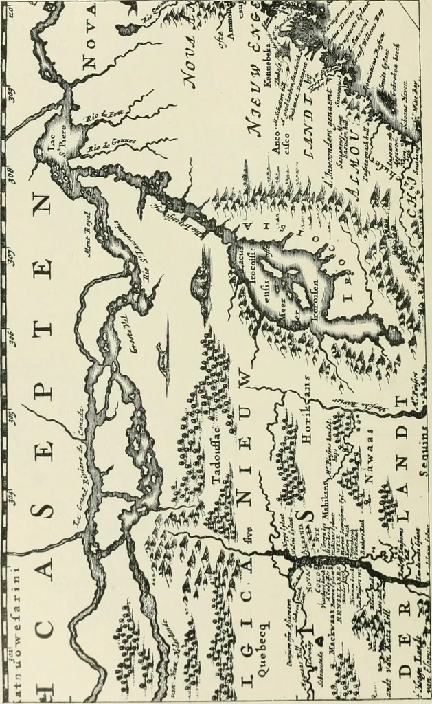 An illustration from Narrative and critical history of America, 1884, leaf 443