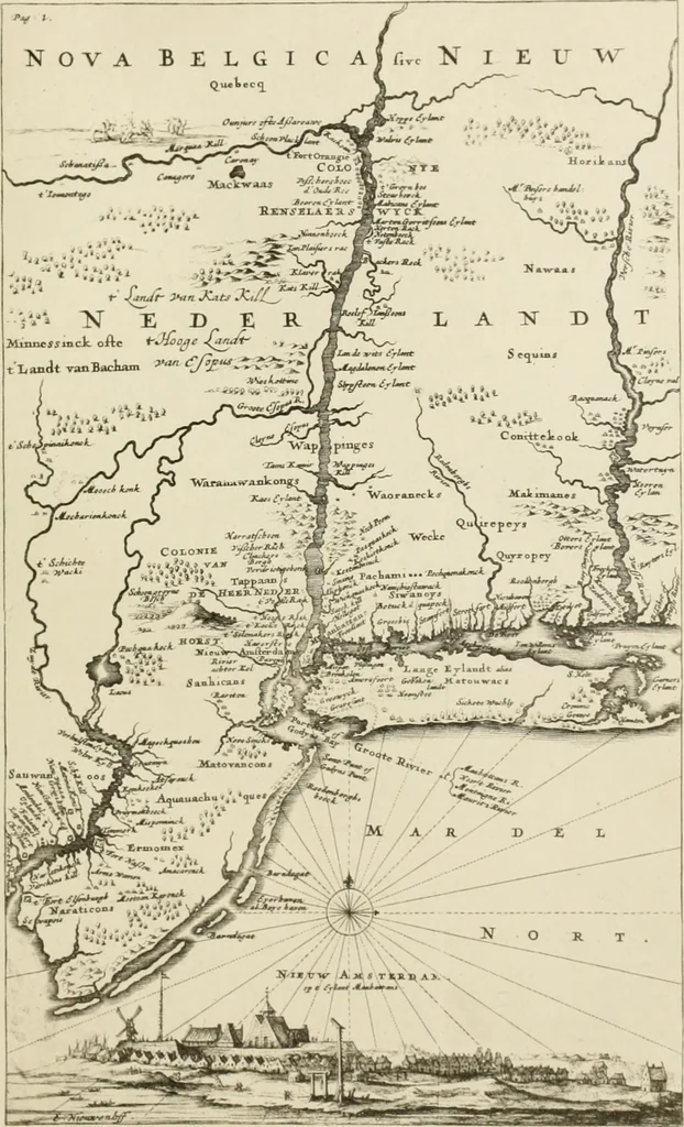 An illustration from Narrative and critical history of America, 1884, leaf 490