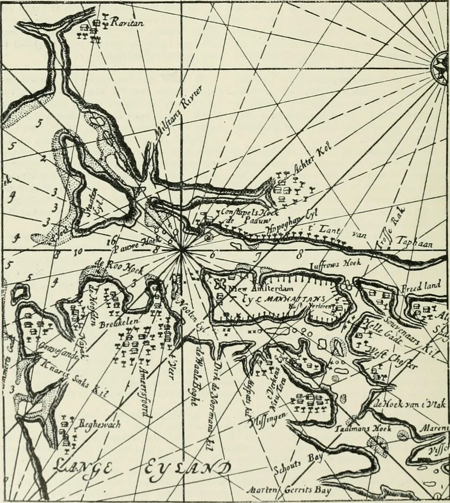 An illustration from Narrative and critical history of America, 1884, leaf 493