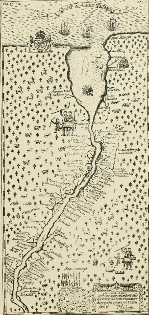 An illustration from Narrative and critical history of America, 1884, leaf 534