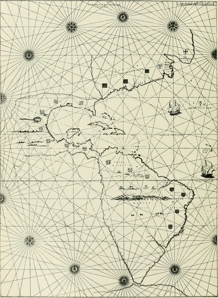 An illustration from Narrative and critical history of America, 1884, leaf 73