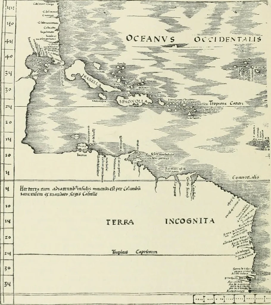 An illustration from Narrative and critical history of America, 1884, leaf 81