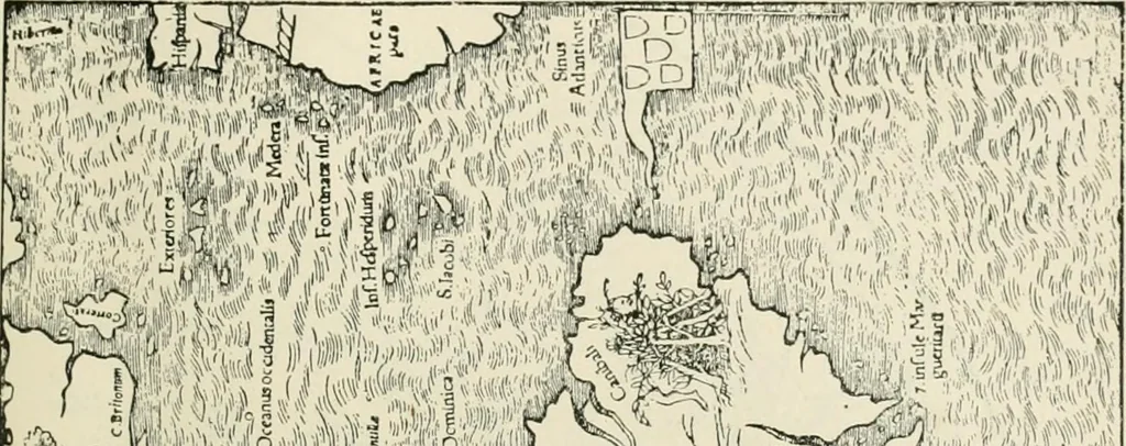 An illustration from Narrative and critical history of America, 1884, leaf 88