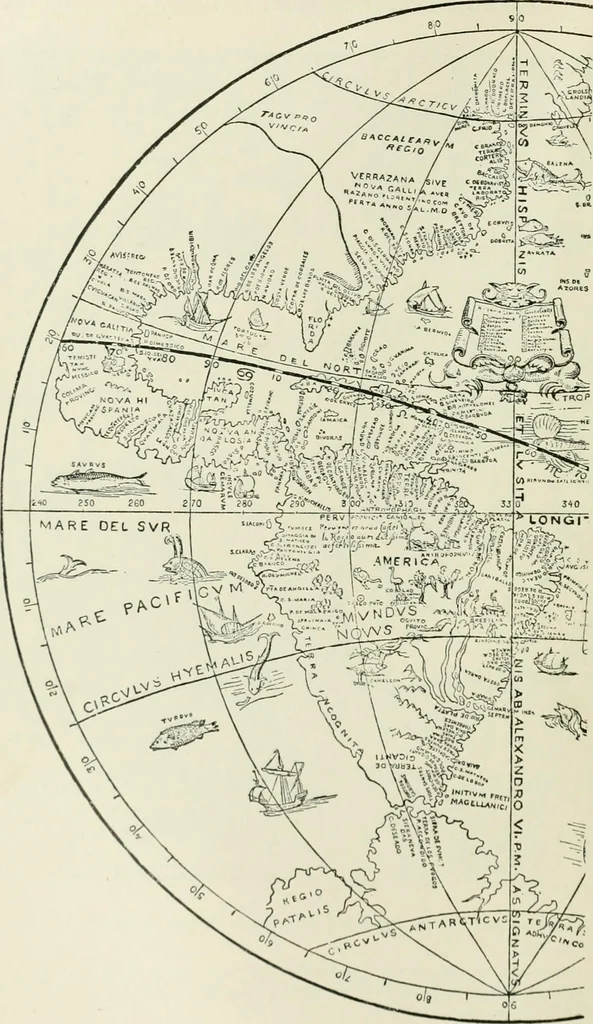 An illustration from Narrative and critical history of America, 1884, leaf 89