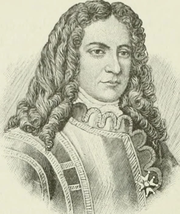 An illustration from Narrative and critical history of America, 1884, leaf 121
