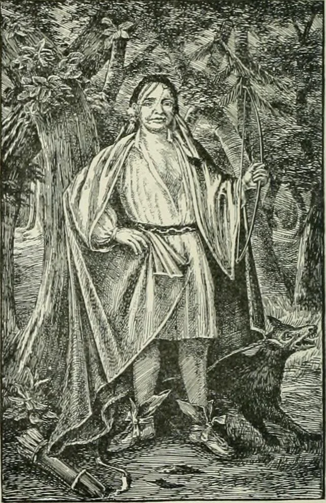 An illustration from Narrative and critical history of America, 1884, leaf 123