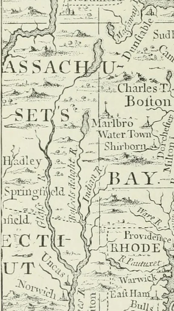 An illustration from Narrative and critical history of America, 1884, leaf 153
