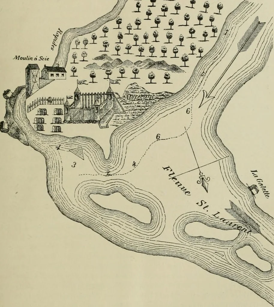 An illustration from Narrative and critical history of America, 1884, leaf 18