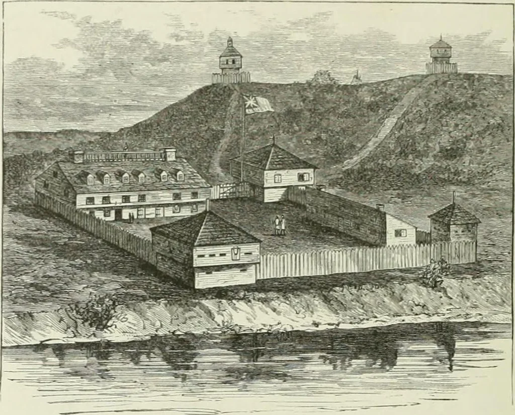 An illustration from Narrative and critical history of America, 1884, leaf 203
