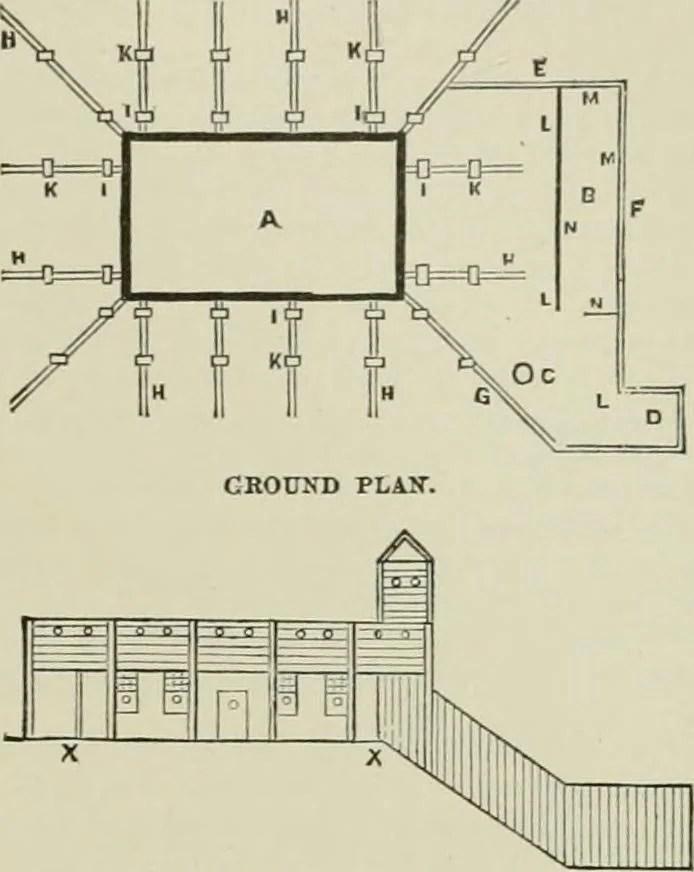 An illustration from Narrative and critical history of America, 1884, leaf 206