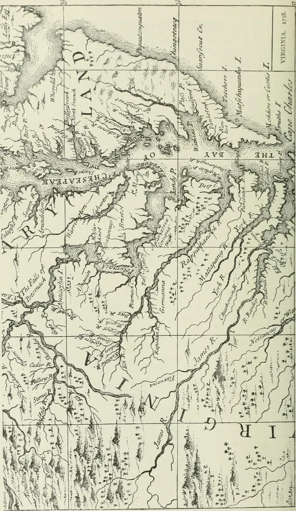 An illustration from Narrative and critical history of America, 1884, leaf 295